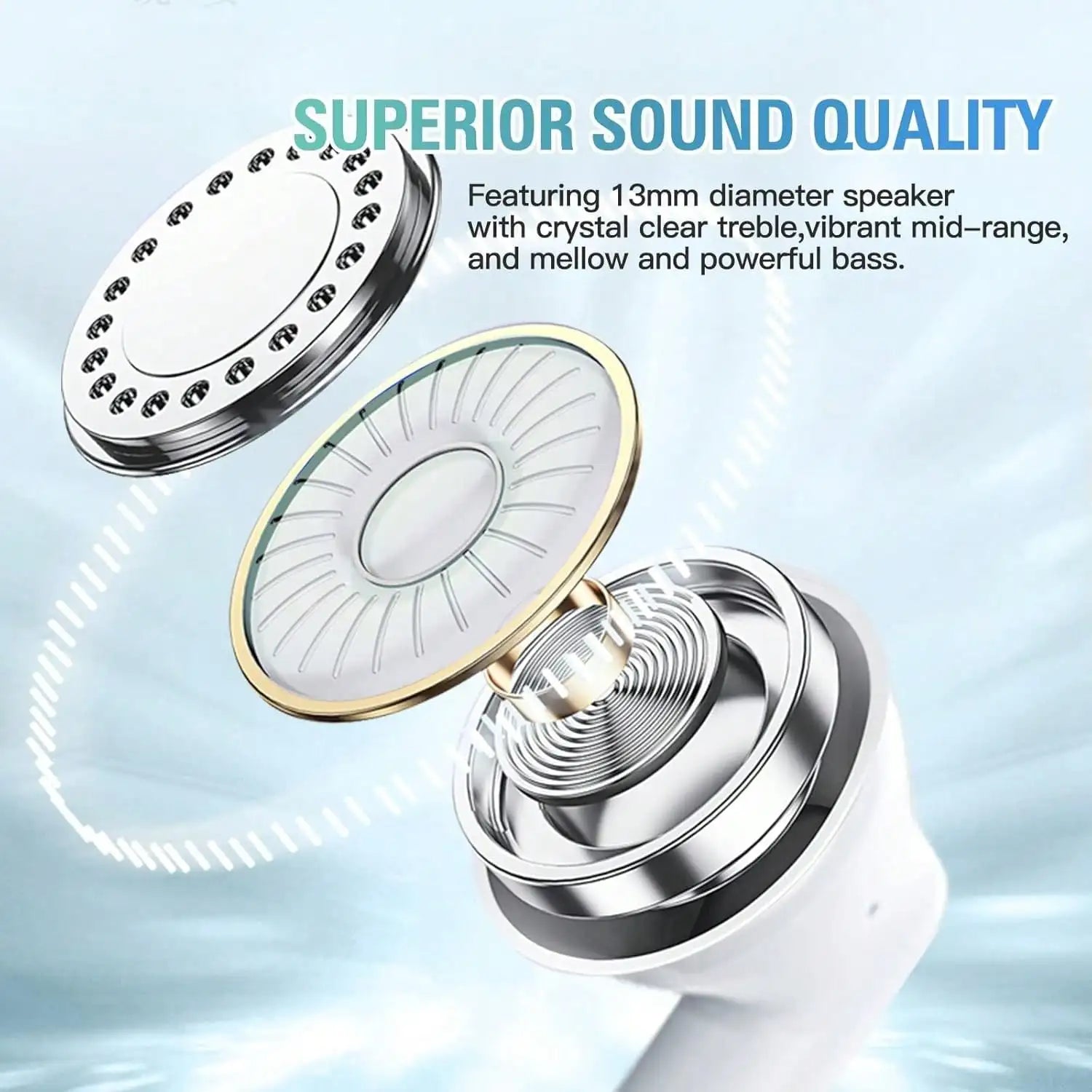 Air Pro Wireless Earphones - Bluetooth TWS with Noise Cancellation & Wireless Charging